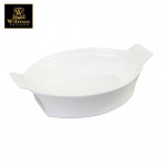 Wilmax Round Baking Dish with Handles - White 21.5cm