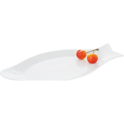 Wilmax Fish Plate - White 31.5cm