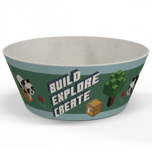 Zak Designs Kids Bowl, Minecraft  Design, Green Color