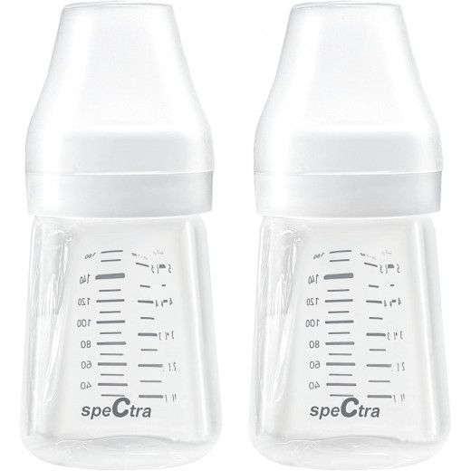 Spectra Wide Neck Milk Storage Bottles [Pack of 2] 160ml