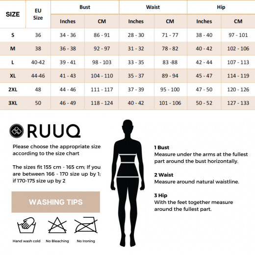 RUUQ Women's Nursing Bodysuit Long Sleeve with Hijab Cap - Ivory - Small