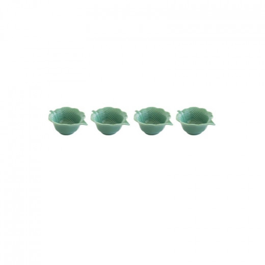 Easy Life Madagascar  Leaf  Bowls Set in Box - Light Green 10.5*8cm  4-Piece