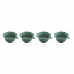 Easy Life Madagascar Leaf Bowls Set in Box - Green  10.5*8cm  4-Piece