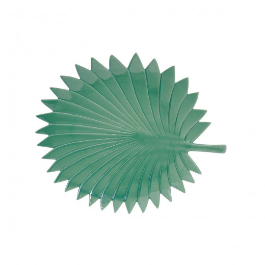 Easy Life Madagascar Leaf Serving Platter - Light Green  35*29cm