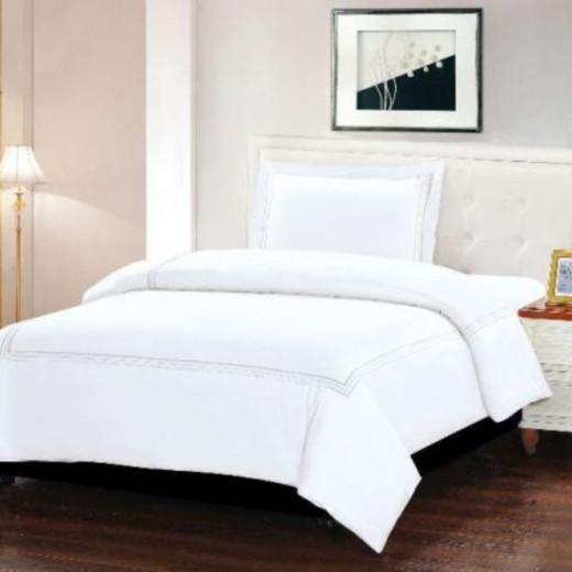 ARMN Naturesoft  Single Duvet Cover Set - White 3-Piece