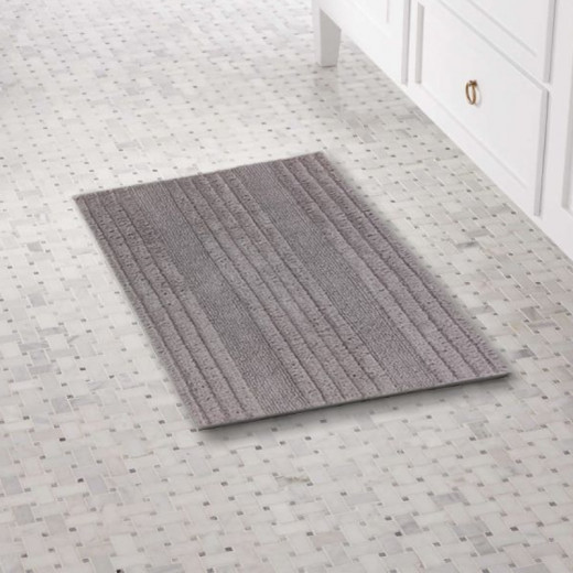 Schöner Wohnen Bahamas  Bath Rug - Striped Gray  60*90cm