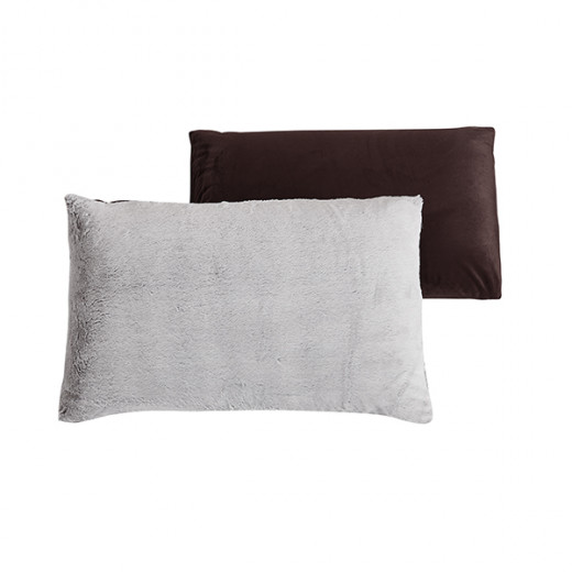 Nova Home Serengeti Winter Back-Print Comforter Set - Single/Twin - Brown - 4 Pcs