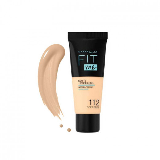 Maybeline Fit Me Foundation 112 + Fit Me Concealer