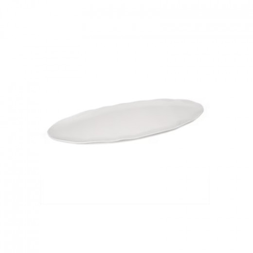 Vague Melamine Oval Wavy Edge Serving Platter 30