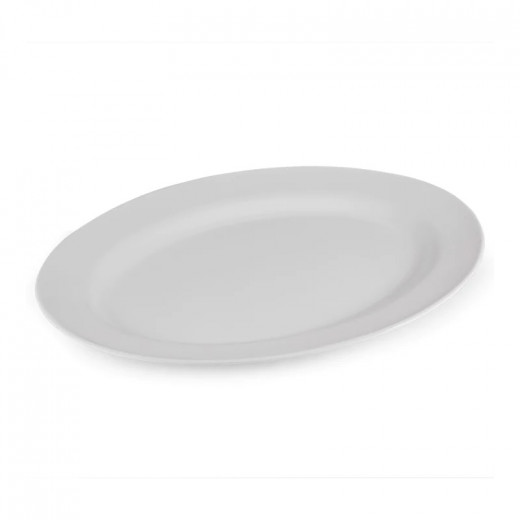 Vague Melamine Oval Plate 41 Cm