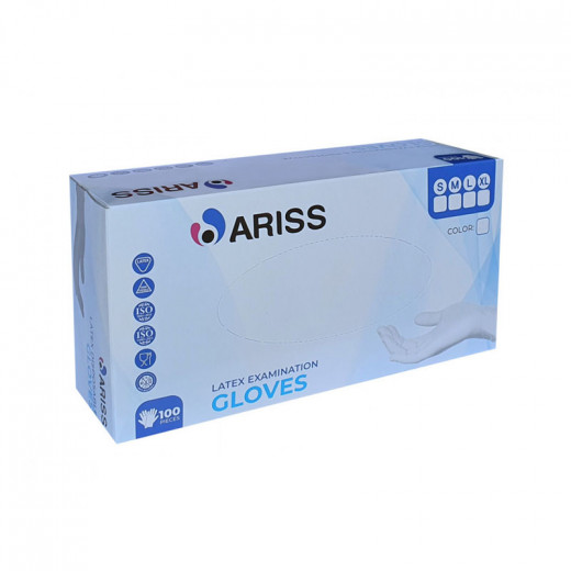 Ariss Latex Gloves Black Large