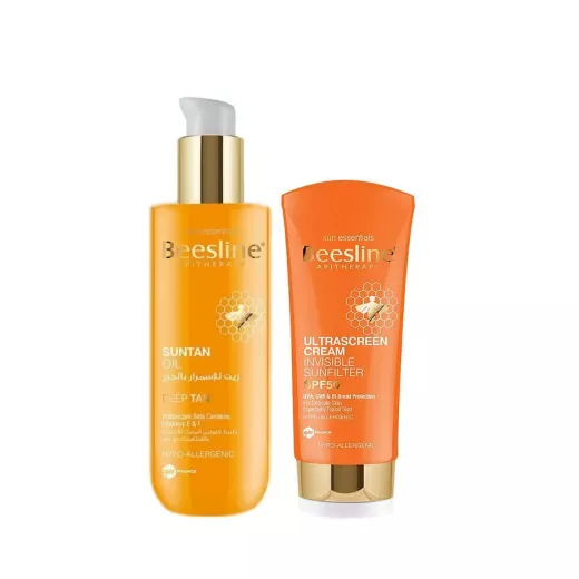 Beesline Suntan Oil + 30ml Invisible Spf50