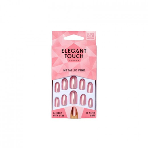 Elegant Touch Polish- Metallic Pink