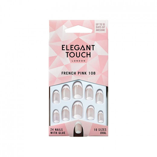 Elegant Touch Natural French Nails 108