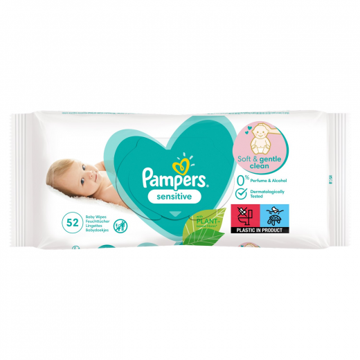 Pampers Complete Clean Baby Wipes - Sensitive Protect, 52 Wipes *