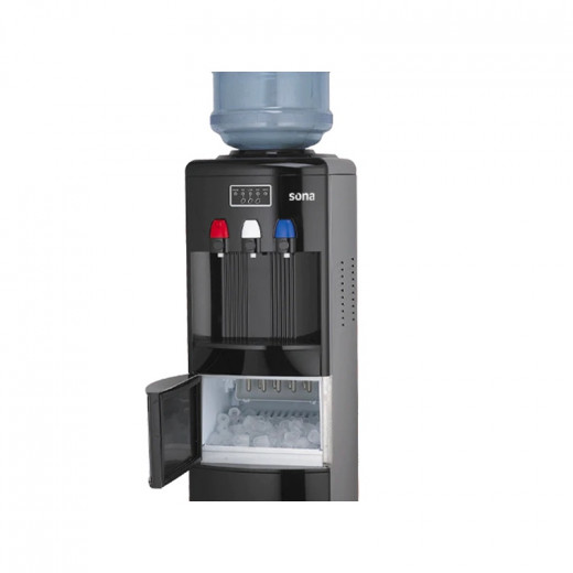 Sona Ice Maker With Water Dispenser Black Color