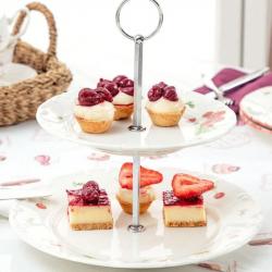 Madame Coco Cherry 2 Layer Cake Stand