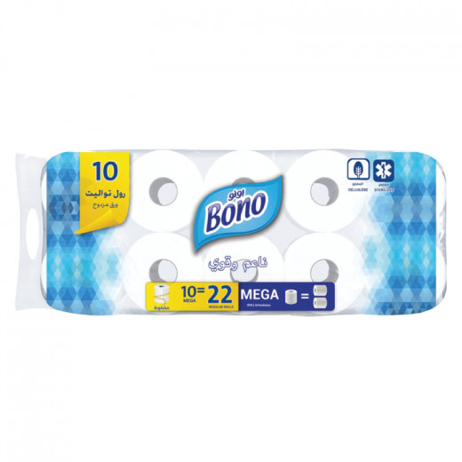 Bono toilet paper 10 nylon rolls