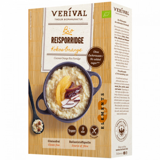 Vrv org gf coconut & orange porridge 350g