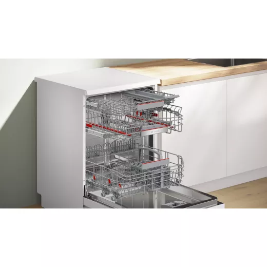 Bosch Freestanding dishwasher 60cm Silver Inox Serie 4