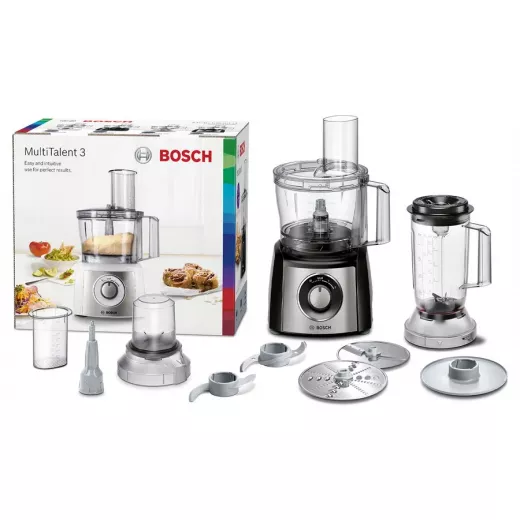 Food processor MultiTalent 3 800 W Black, Brushed stainless steel