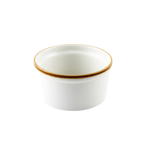 Porceletta Ivory Mocha Porcelain Lined Ramekin 9 cm