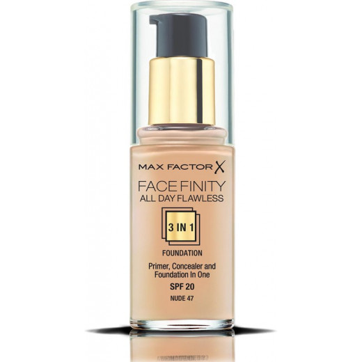 Max factor facefinity 3-in-1 all day flawless foundation 30ml nude