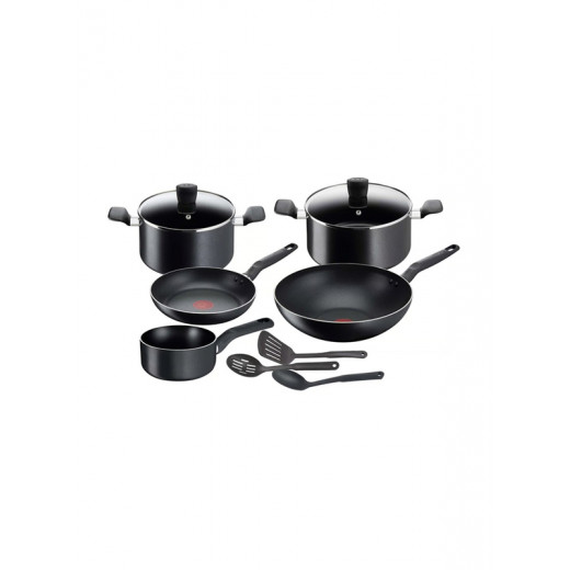 Tefal Super cook 10 pc set black