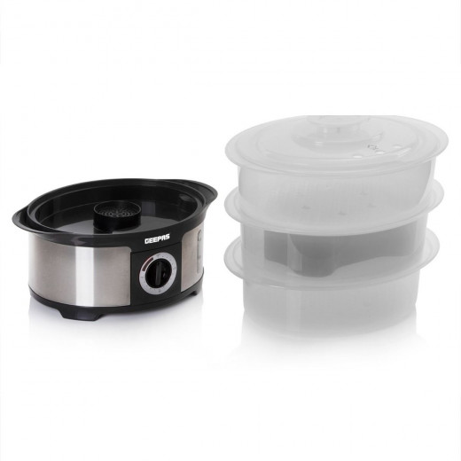 Geepas food steamer 12L capacity 3 tiers