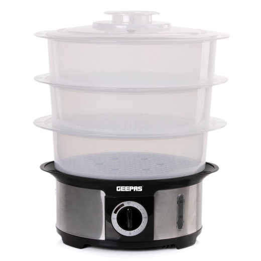 Geepas food steamer 12L capacity 3 tiers