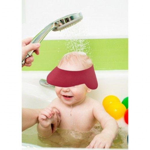 قبعة استحمام للأطفال أحمر من بيبي جيم