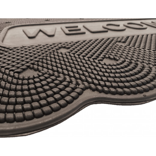 Rubber doormat, welcome