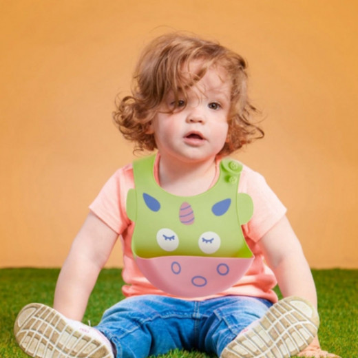 Babyjem baby bib silicone green