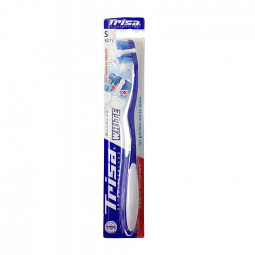 Trisa Perfect White Toothbrush, blue and white