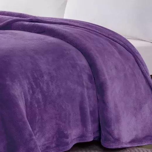 Nova Home Silky Blanket - King/Super King - Purple