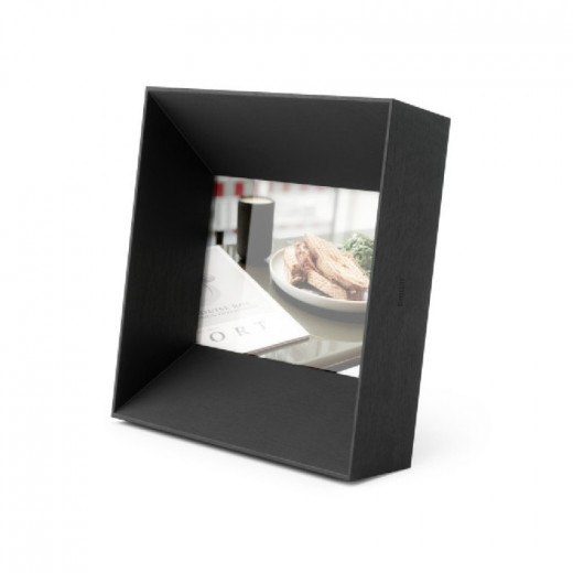 Umbra Podium Photo Wood Frame, Black Color 6*4 cm