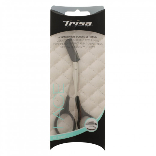 Trisa eyebrow scissors with comb