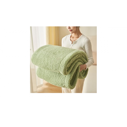 Manterol Motti Throw Blanket, Green Color, 120*160 Cm