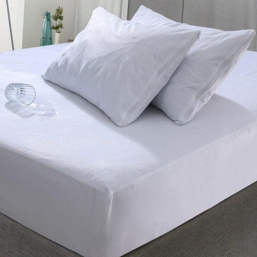 Nova Home Breath-Pro Waterproof Breathable Mattress Protector, White Color, 180*200 Cm