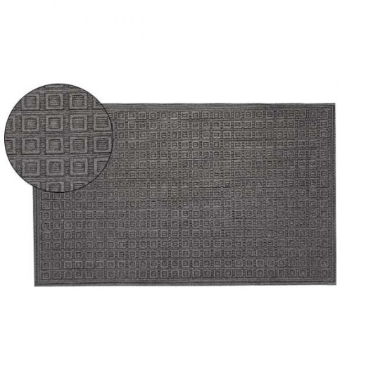 Nova Home Blocks Outdoor Mat, Charcoal Color, 90*150 Cm