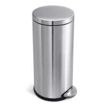 Simplehuman stainless steel trash bin, brushed, 30 liter