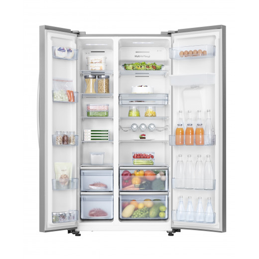 Hisense refrigerator - 562l - a+ - side by side water dispenser