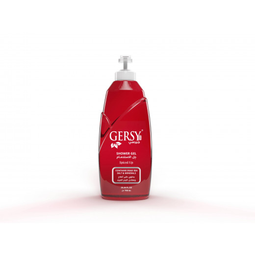 Gersy shower gel 750 ml contains dead sea salts and minerals, spiced up
