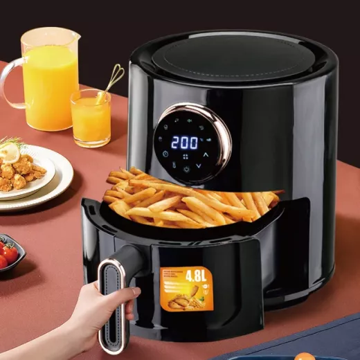 Stainless Air Fryer, Digital, Black,1350 Watt, 5.5 Liters