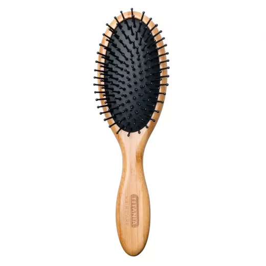 Titania Hair Care Natural hair care brush oval “bamboo” length approx. 22 cm
