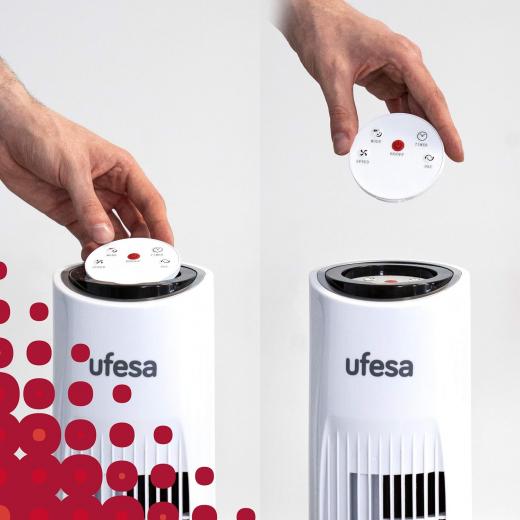 Ufesa Tower Fan with Remote, White