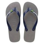 Havaianas Brasil Logo Steel Grey/navy Blue 41