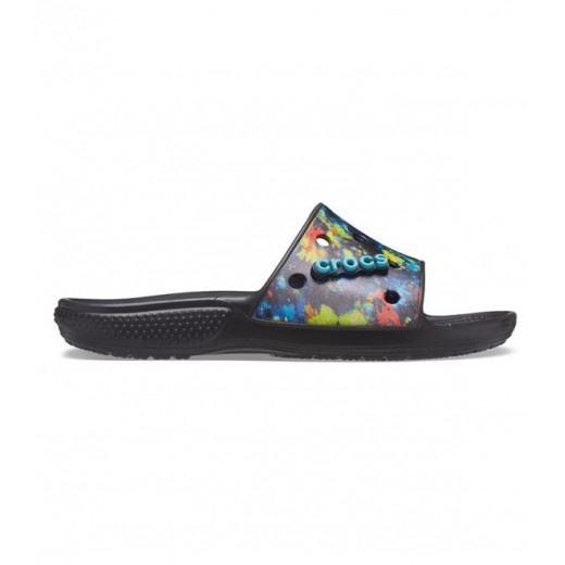 Crocs Classic Tie-Dye Graphic Slide, Size 39-40