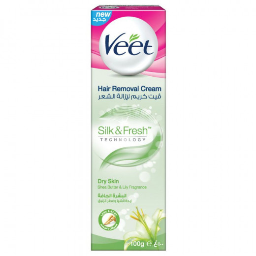 Veet Cream Hair Removal With Shea Butter for Dry Skin, 100 Ml, 3 Packs