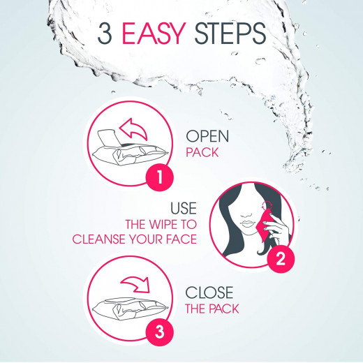Bioderma Sensibio H2O Make Up Remover Wipes, 25 Wipes, 2 Packs
